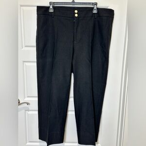 Chico's Women’s Ankle Length Wide Leg  Black Dress Pants